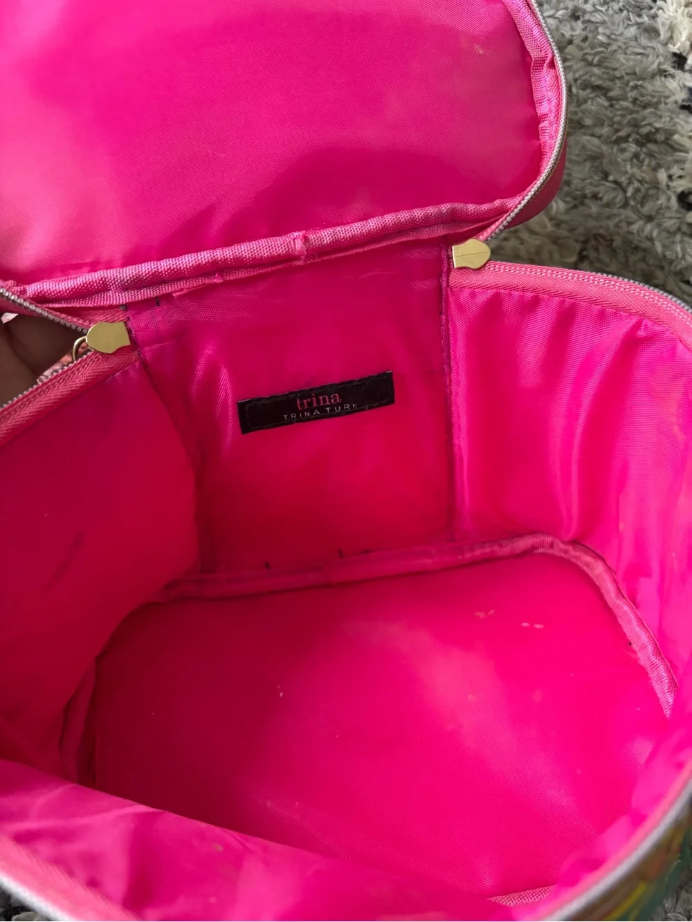 Trina Turk floral make up bag